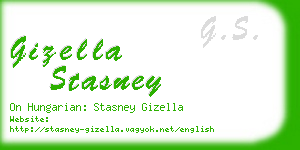 gizella stasney business card